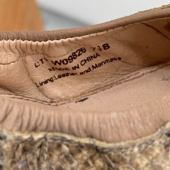 Cole Haan Womens Snakeskin Tali Soft Bow Ballet Flat size 7.5 - Picture 4 of 13